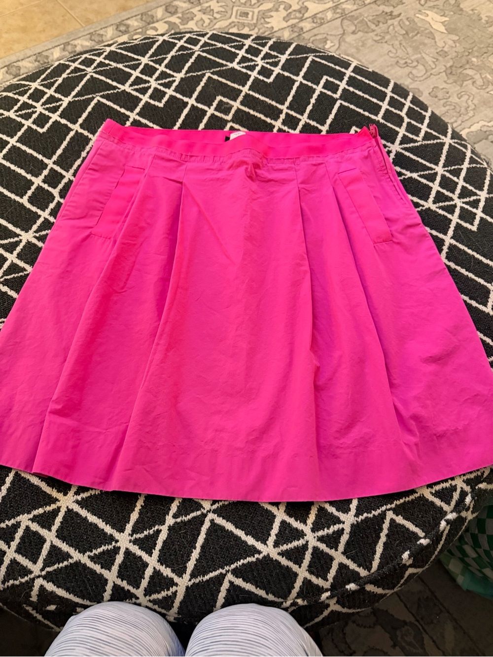 J. Crew Hot Pink Circle Skirt